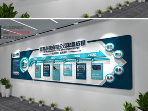 企业文化墙与宣传栏设计 发展历程展示与高清资源下载